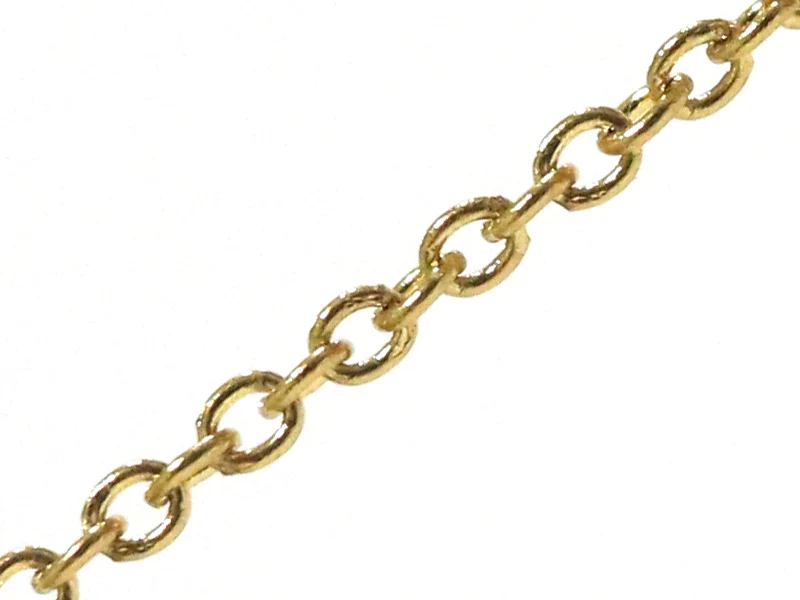 Chaîne forçat 1,5 mm acier inox. dorée x 20 cm