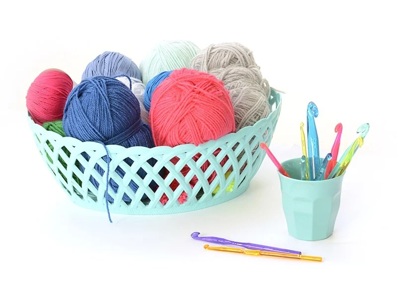 Crochet fluo 10 mm - Plastique