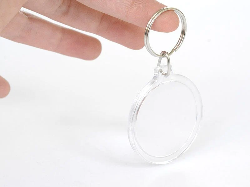 Support porte clés transparent - rond