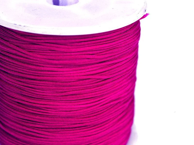 1 m de fil de jade / fil nylon tressé 1 mm - rose indien
