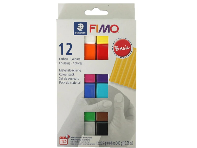 Coffret 12 demi-pains de pâte FIMO SOFT