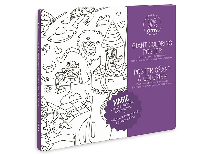 Poster géant en papier à colorier - MAGIC - OMY