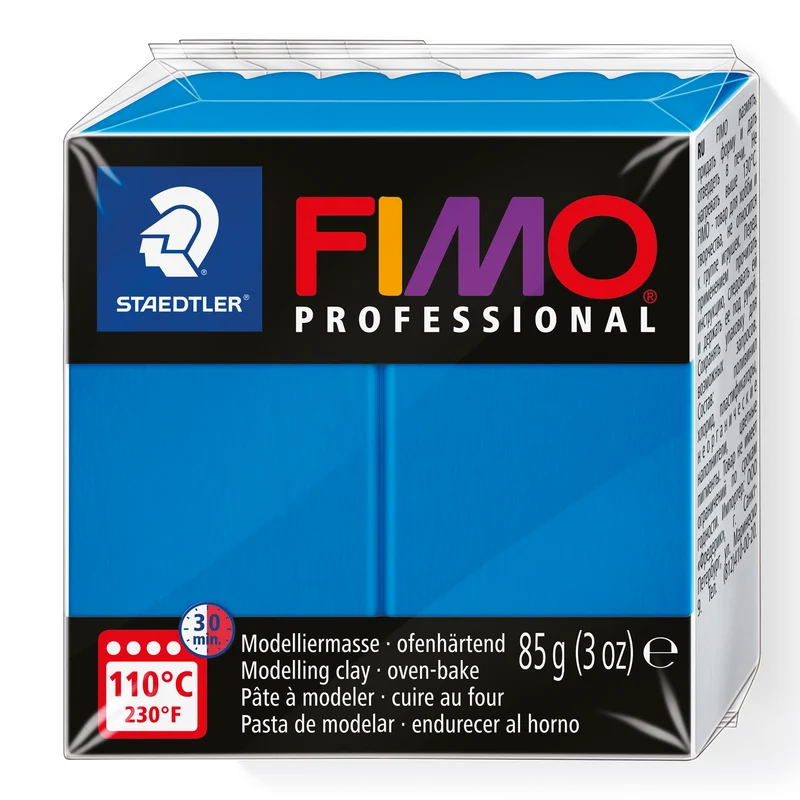 Pâte Fimo Pro bleu pur 300