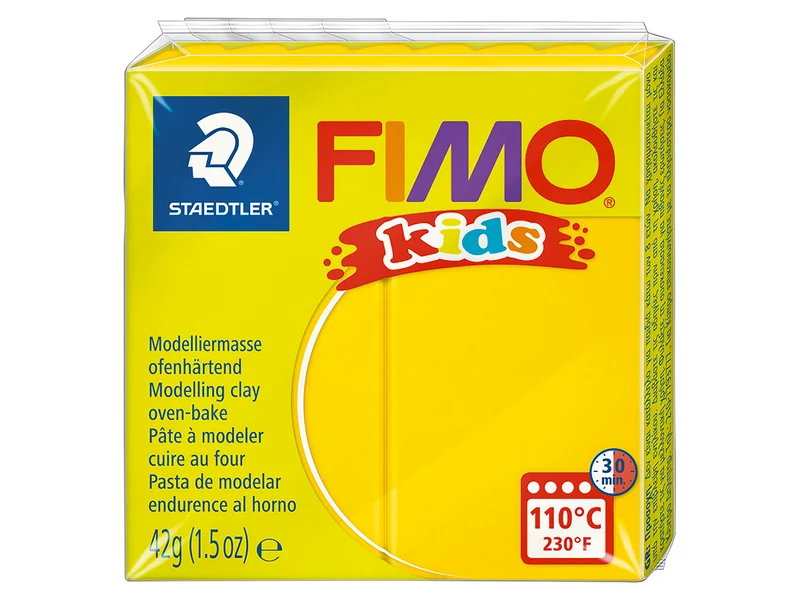 Pâte Fimo jaune 1 Kids